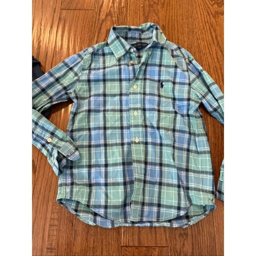 Boys size 7 dress shirt and khaki pants bundle Ralph Lauren Joes Art Class